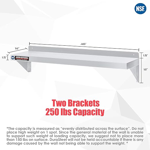 DuraSteel Heavy Duty Wall Mount Shelf - Image 3