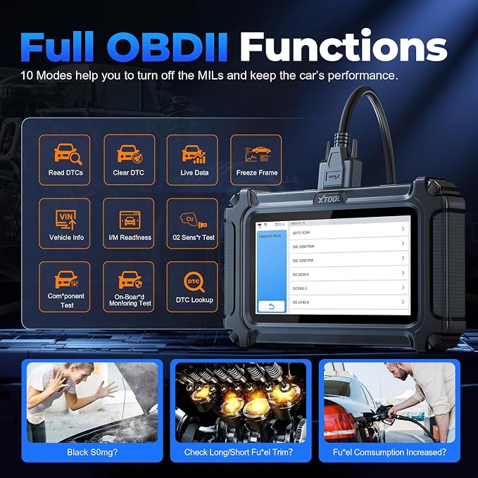XTOOL D6 OBD2 Scanner, 2025 Full System Diagnostic Scanner - Image 4