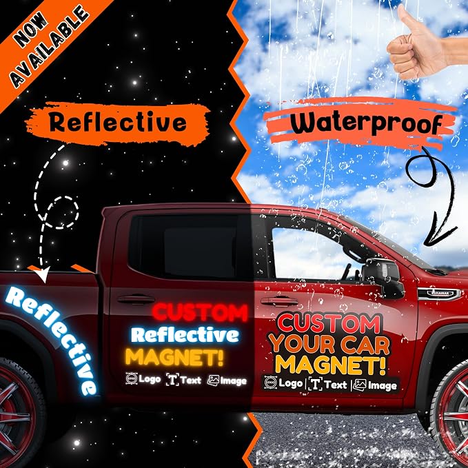 Custom Car Magnet with Your Logo ║ Advertise Your Business Vehicle Magnetic ║ - Image 4