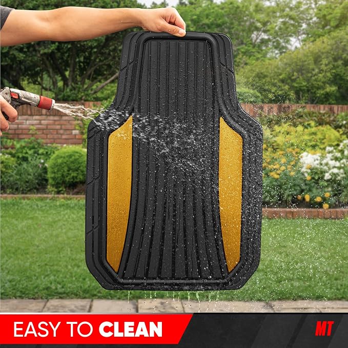Motor Trend ChromeTech Car Floor Mats Full Set - Image 8