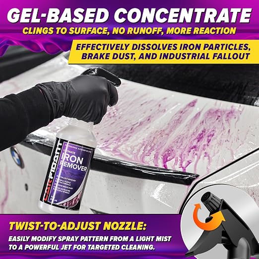 Iron Remover Car Detailing – Iron Decon Spray, Pulls Out Brake Dust, Rust & - Image 2