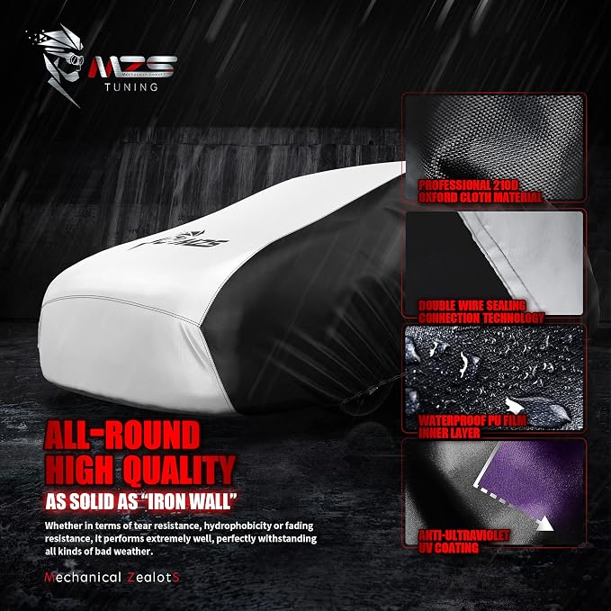 MZS Hatchback Car Cover for Automobiles, All Weather Waterproof Protection - Image 3