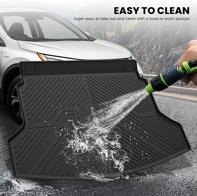 LASFIT Trunk Mat for Honda CRV 2012-2016, All Weather Custom Fit TPE Cargo Mat - Image 7