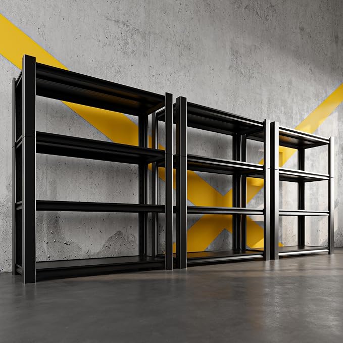 60" H x 40" W x 20" D 4-Tier Heavy Duty Garage Shelving Unit, 2000 LBS Capacity by Nexvrtau