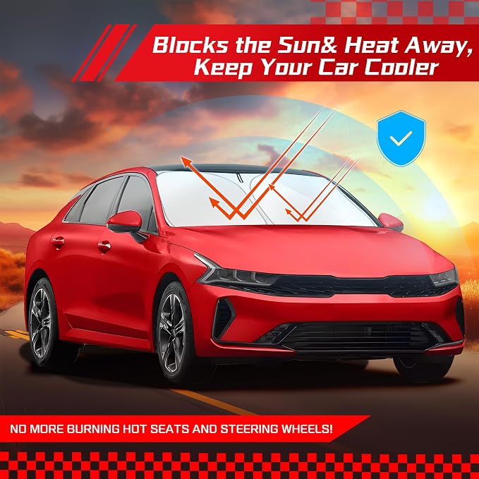 ARISMOTOR Windshield Sun Shade for H-yundai Sonata 2020-2026/Kia K5 2021-2026 - Image 7