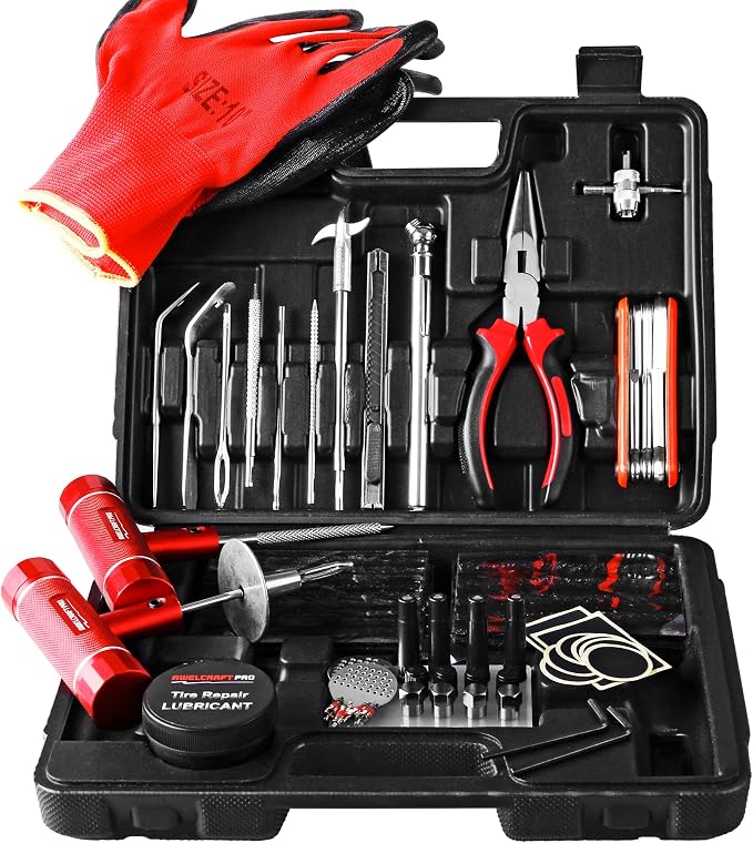 Heavy Duty Tire Repair Tools Kit by AWELCRAFT