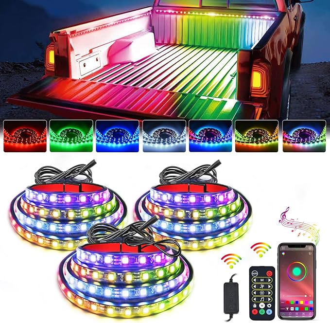 Nilight Truck Bed Light Strip RGB-IC LED Bar by Nilight