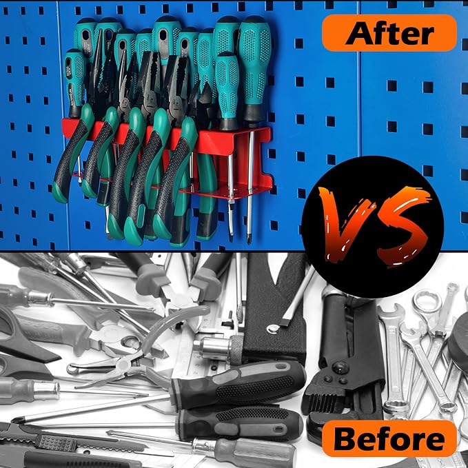 ULIBERMAGNET Magnetic Screwdriver Holder, Heavy Duty Pliers Metal Organizer Rack - Image 6
