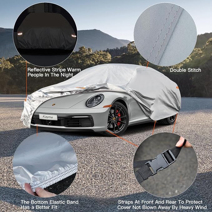 Kayme Car Cover Waterproof All Weather - Image 3