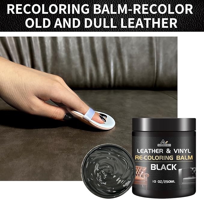 Leather Repair Kit Recoloring Balm Cleaner Conditioner Waterproof Beeswax Oil - Image 5