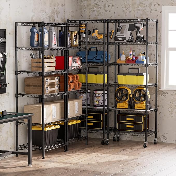 SINGAYE 6 Small Wire Shelves Kitchen Pantry Close Home Organizers and Storage - Image 9
