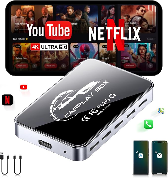 AI Box Wireless CarPlay & Auto Adapter by Focusontheprofessional