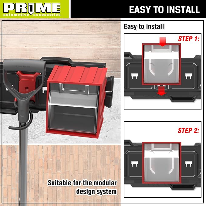 PR1ME 1 pc Garage Wall Mounted Storage organizer bin - Image 4