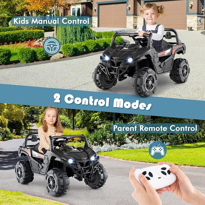 OLAKIDS 12V Ride on Car UTV, Battery Powered Off-Road Kids Electric Vehicles - Image 2