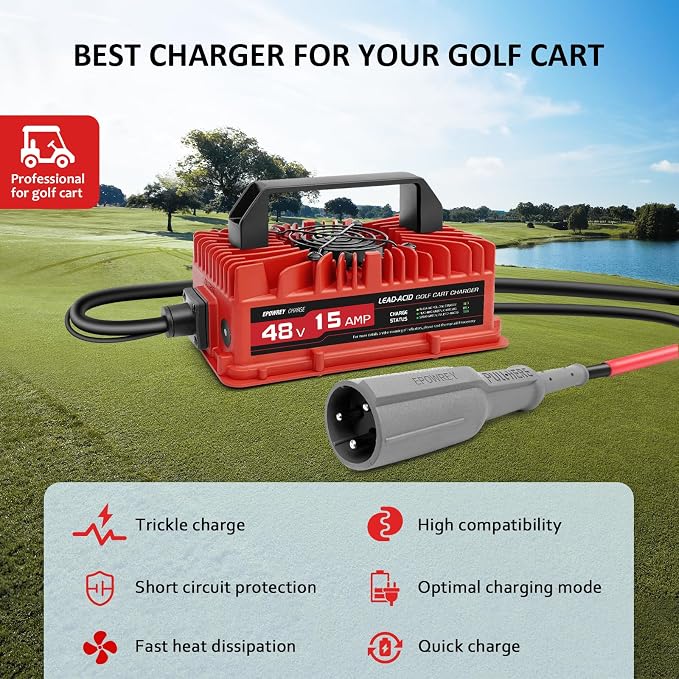 15 AMP 48 Volt Golf Carts Battery Charger - Image 2