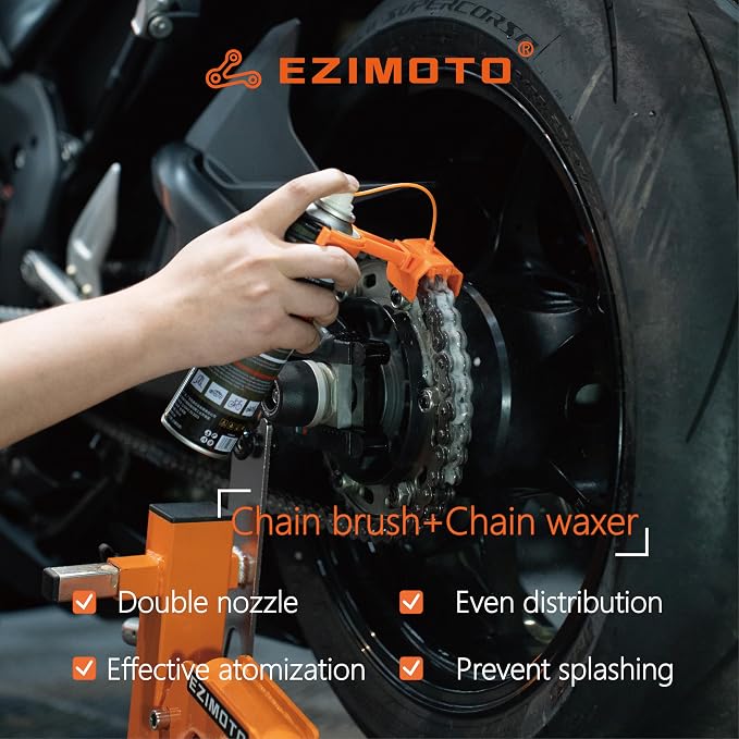 Bluebark Motorcycle Chain Cleaning Kit & Bike Chain Cleanse, Chain Brush & Oiler - Image 5
