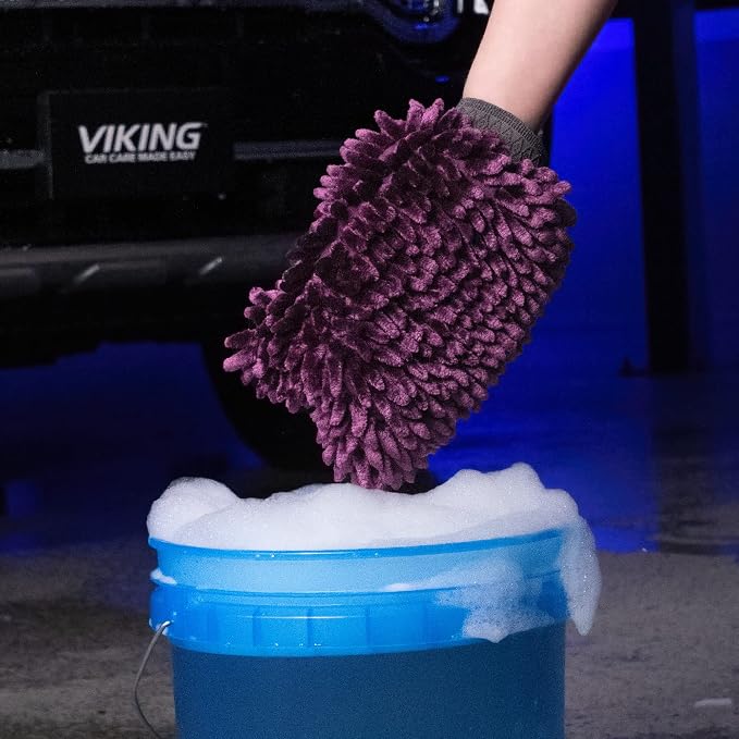 VIKING Car Wash Mitt, Microfiber - Image 5