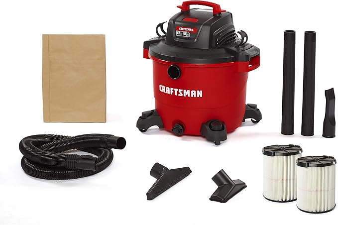 CRAFTSMAN CMXEVBE17595 16 Gallon 6.5 Peak HP Wet/Dry Vac, Heavy-Duty Shop Vacuum by Unknown