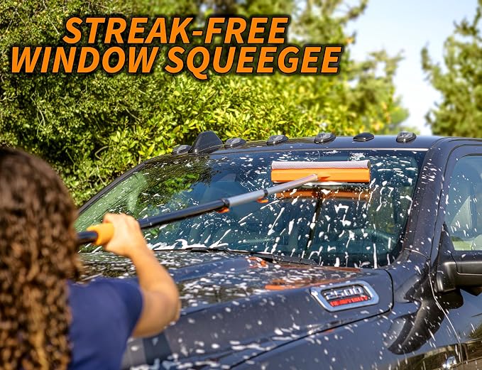 Car & RV Wash Brush Kit 48-144״ Long Extendable Handle Car, Truck Washing Kit - Image 5