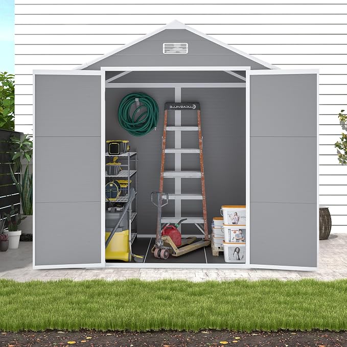 6x5 FT Outdoor Storage Resin Shed - Image 7