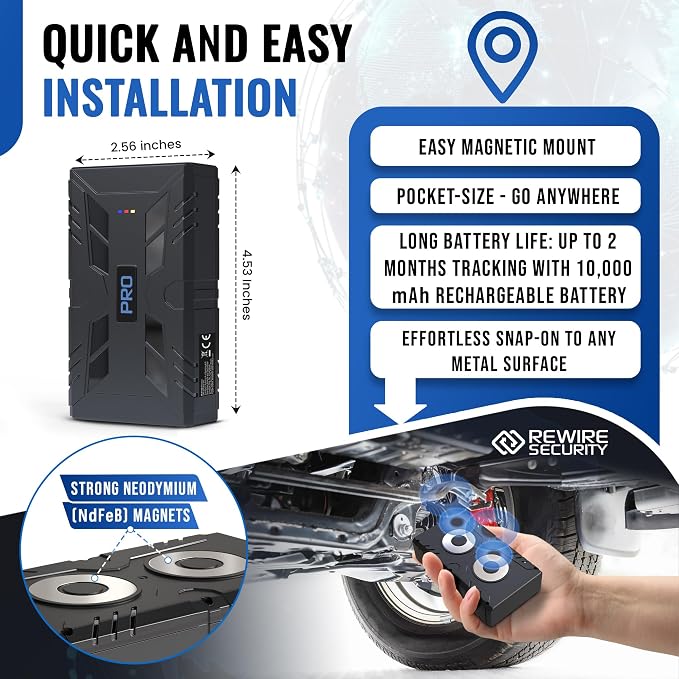 REWIRE SECURITY 104-Pro 4G Magnetic GPS Tracker - Image 3