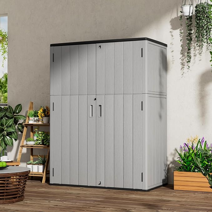 Plastic Outdoor Storage Cabinets, Vertical Sheds&Outdoor Storage - Image 2