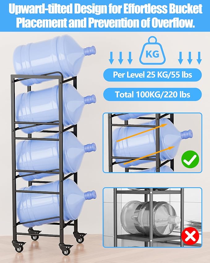 4 Tier 5 Gallon Water Rack - Image 5