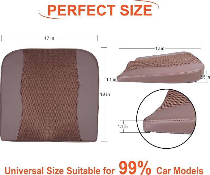 Car Seat Cushion, Comfort Memory Foam Car Cushions - Image 7