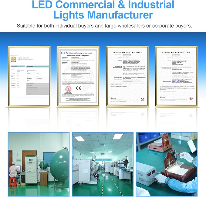 480V High Bay LED Lights 240W 36000LM UL DLC Listed 0-10V Dimmable UFO High Bay - Image 5