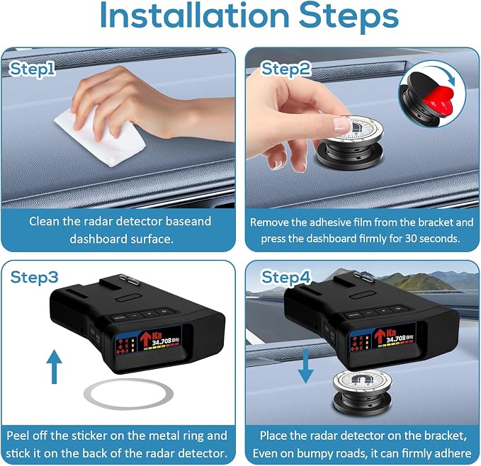 Magnetic Radar Detector Dashboard Mount - Image 4