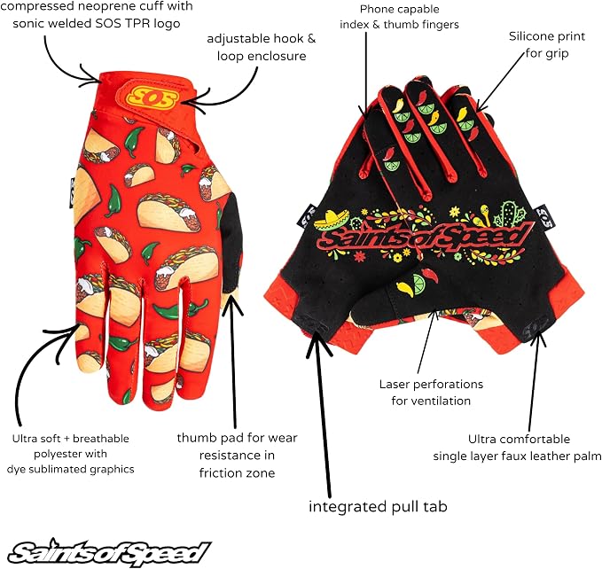 Saints of Speed Dirt Bike Gloves – Motocross, Mountain Bike, Motorcycle - Image 4