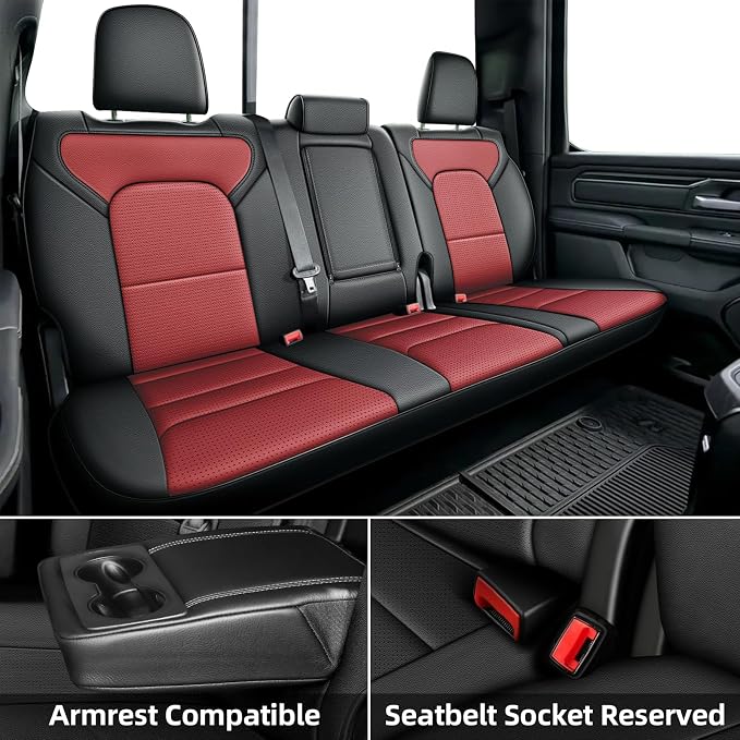 AOMSAZTO Seat Covers for Ram 2500: 2019 2020 2021 2022 2023 2024 2025 Custom - Image 2
