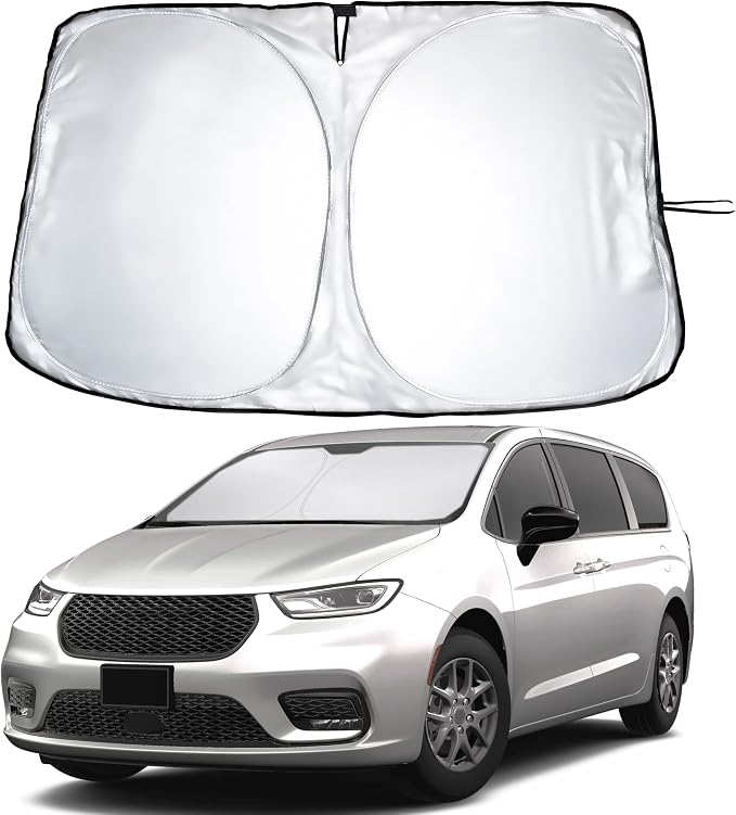 for Chrysler Pacifica 2017-2025 EcoNour Windshield Sunshade -240T Polyester by EcoNour