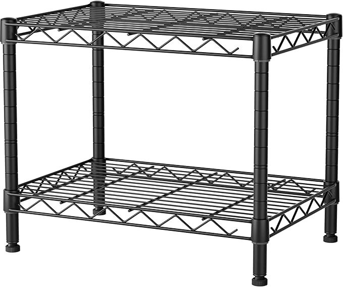 SINGAYE 2 Small Wire Shelves Kitchen Pantry Close Home Organizers and Storage by SINGAYE