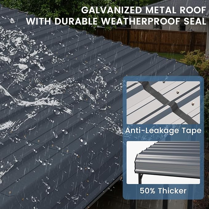 EROMMY 20x30 FT Metal Carport, Heavy Duty Carports - Image 3