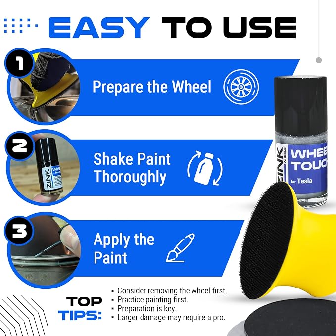 Premium Tesla Wheel Curb Rash Repair Kit - Image 6