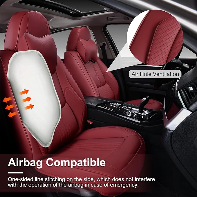 Front Seat Covers, 2 Pieces Universal Seat Covers - Image 5