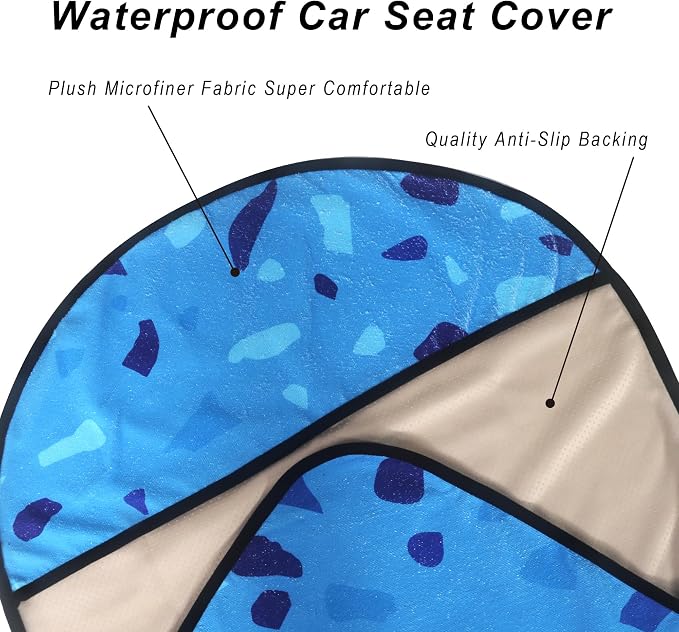 Car Seat Cover Protector Front Seats, - Image 5
