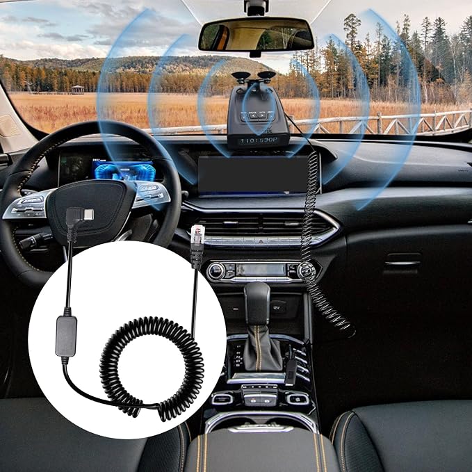 Radar Detector Cable with USB-C to RJ11 Plug Cord, 9.84Ft USB-C 5V-12V RJ11 - Image 7