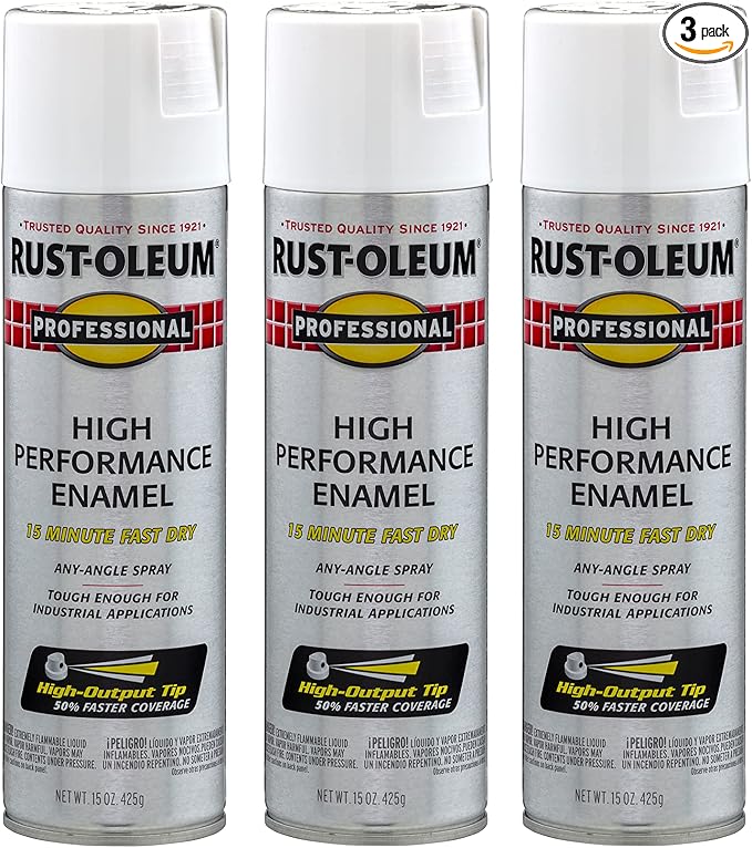 Rust-Oleum 7590838-3PK Professional High Performance Enamel Spray Paint by Rust-Oleum