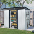 8x6 FT Outdoor Storage Shed, Metal Shed by Unknown