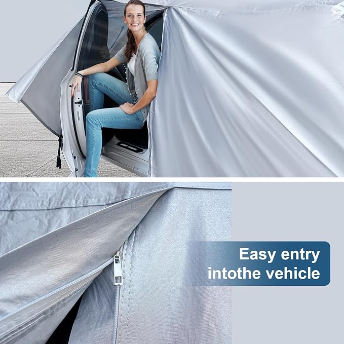 AUQDD 6-Layers Premium SUV Car Cover Waterproof All Weather Weatherproof UV Sun - Image 5
