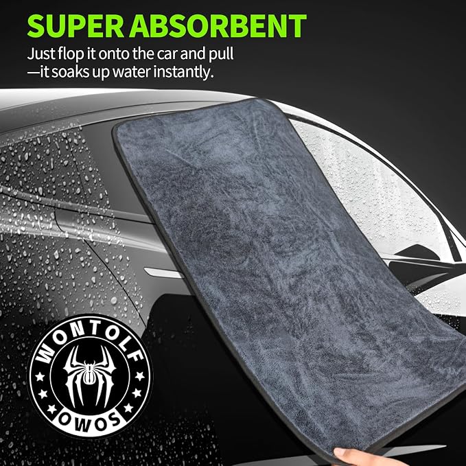3-Pack Car Drying Towel, Ultra Absorbent Microfiber Towels - Image 5