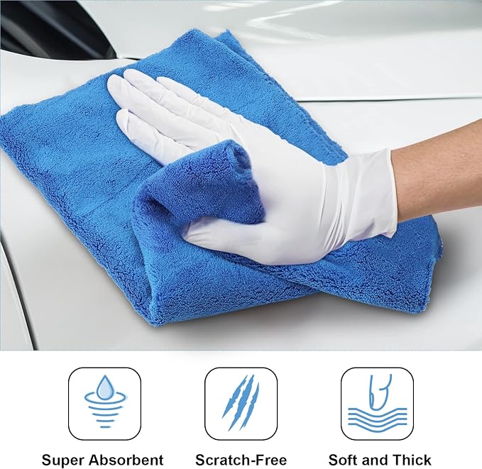Shimeyao 30 Pcs Edgeless Microfiber Plush Towels - Image 4