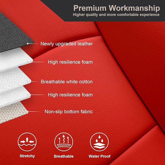 GIANT PANDA Customized Full Set Car Seat Covers - Image 5