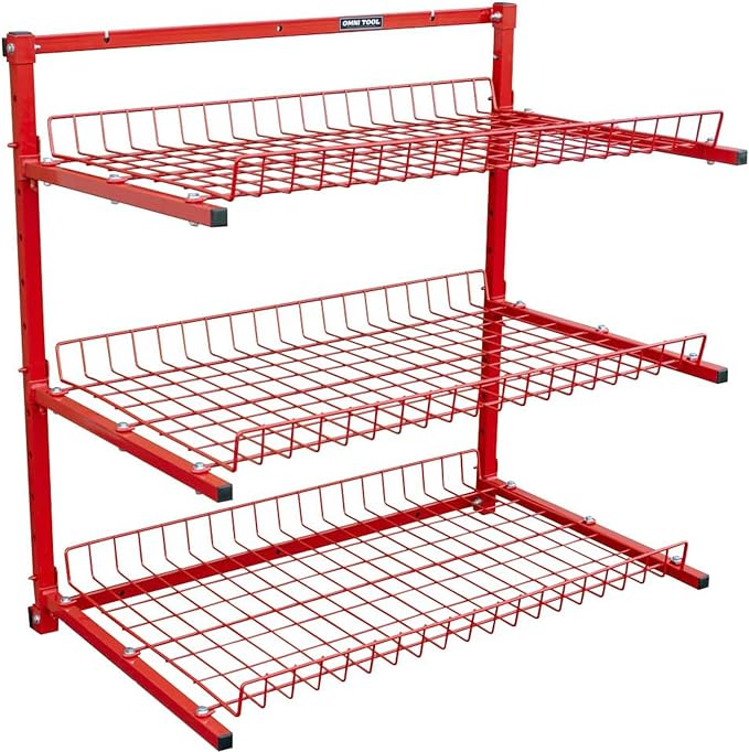 LAUCO Wall Mounted Storage Rack, 3-Level Metal Wall Shelving by LAUCO