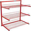 LAUCO Wall Mounted Storage Rack, 3-Level Metal Wall Shelving by LAUCO