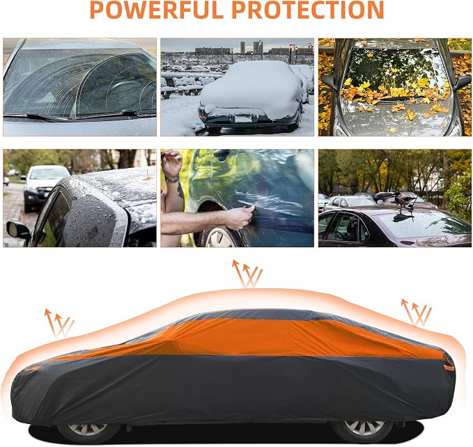 Car Cover Waterproof All Weather, Outdoor Car Cover - Image 5