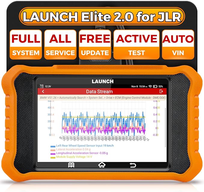LAUNCH Creader Elite V2.0 for Land Rover Jaguar OBD2 Scanner, Bi-Directional by LAUNCH