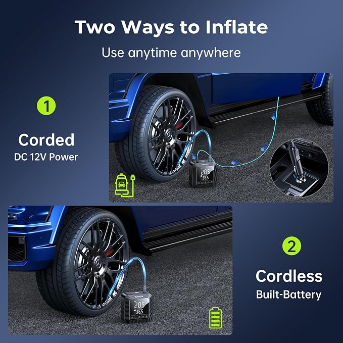 Syncwire Tire Inflator Portable Air Compressor 150PSI Air Pump - Image 6
